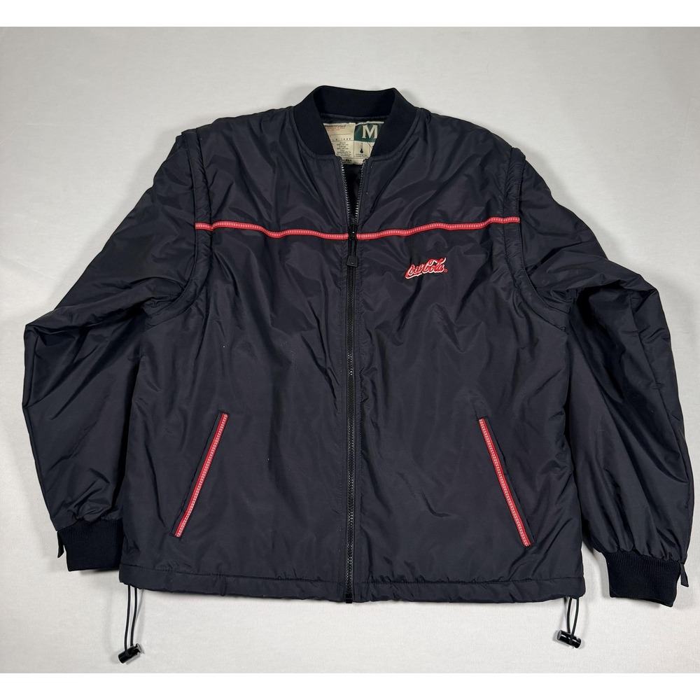 WearGuard Bomber Jacket Mens Medium Black Thinsulate Coca-Cola Workwear